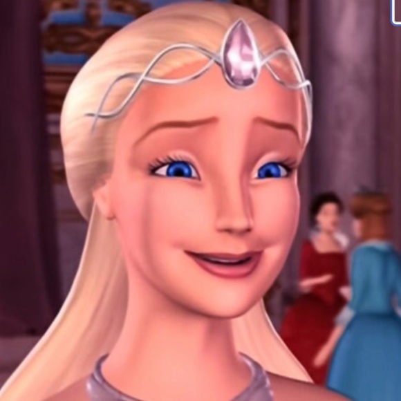 Barbie of Swan Lake Odette Ring with Pink Tourmaline CZ Crystal - Picture 2 of 6